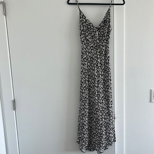 Abercrombie midi length asymmetrical hem floral dress - SMALL